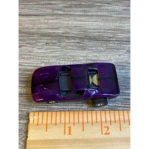 Vintage Aurora AFX Ford GT40 HO Scale Slot Car Purple Black Stripe Pancake Motor